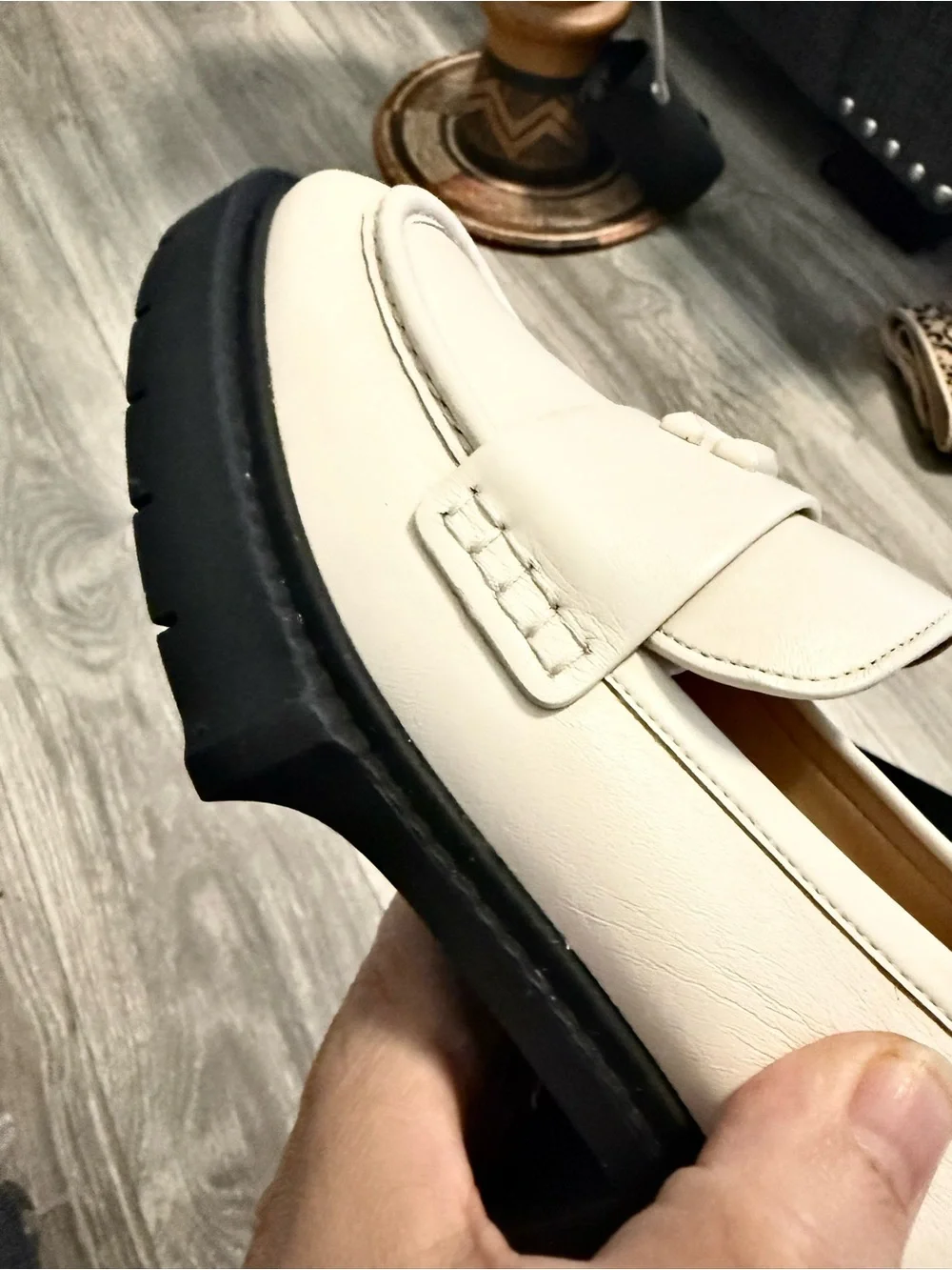 Coach cream leather
